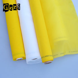 中国 Tシャツのための100%の単繊維黄色いポリエステル スクリーンの印刷の網 サプライヤー