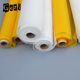中国 高圧ポリエステル シルク スクリーン印刷の網の白く黄色い平織り サプライヤー