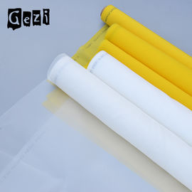 中国 白く黄色いポリエステル スクリーンの印刷の網、平織りのシルク スクリーンの生地の網 サプライヤー