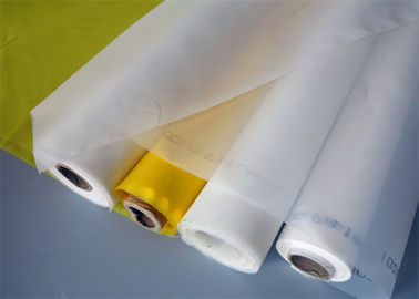 中国 平織りポリエステル スクリーンの印刷の網、白く黄色いスクリーンの生地の網 サプライヤー