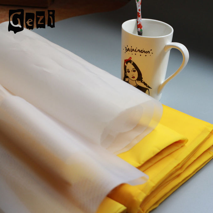 高圧ポリエステル シルク スクリーン印刷の網の白く黄色い平織り